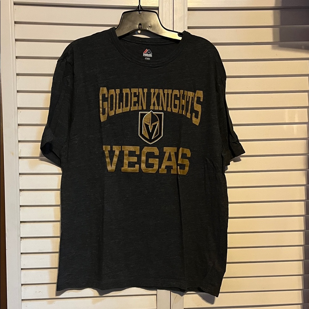 Majestic Black and Gold Golden Knights Vegas Tee